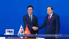 Chủ tịch Quốc hội Trần Thanh Mẫn tiếp Chủ tịch đảng Dân chủ Đồng hành Hàn Quốc