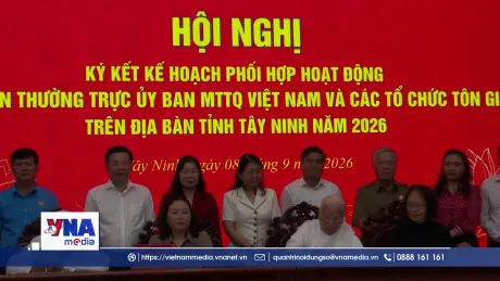 Tây Ninh ký kết phối hợp với các tổ chức Tôn giáo năm 2026