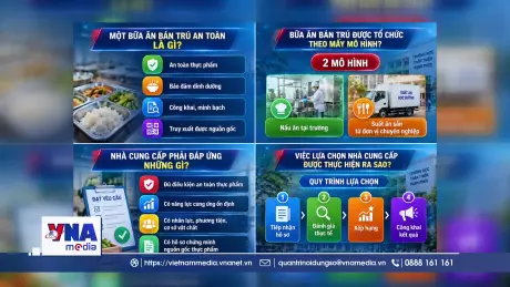 Bữa ăn bán trú an toàn cần đáp ứng những yêu cầu gì?