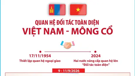 Quan hệ Đối tác toàn diện Việt Nam - Mông Cổ