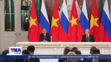 Tổng Bí thư, Chủ tịch nước Tô Lâm và Tổng thống Nga Vladimir Putin phát biểu với báo chí