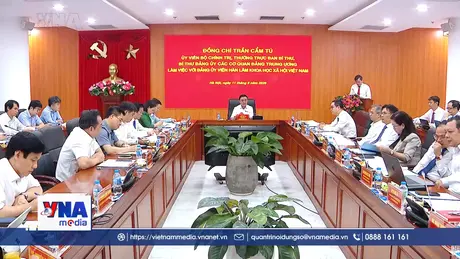Thường trực Ban Bí thư làm việc với Đảng ủy Viện Hàn lâm Khoa học xã hội Việt Nam