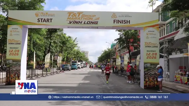 Hơn 5.000 vận động viên tham gia Giải Marathon Vĩnh Long