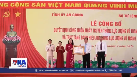 Công bố Ngày truyền thống Lực lượng vũ trang tỉnh An Giang