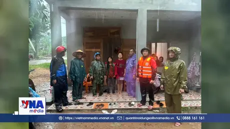 Quảng Trị sơ tán 653 hộ dân để ứng phó mưa lũ