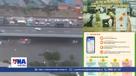 Hà Nội ra mắt mini app “Bản đồ mưa ngập” trên iHanoi