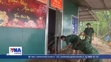 Bộ đội Biên phòng giúp dân khắc phục hậu quả mưa lũ