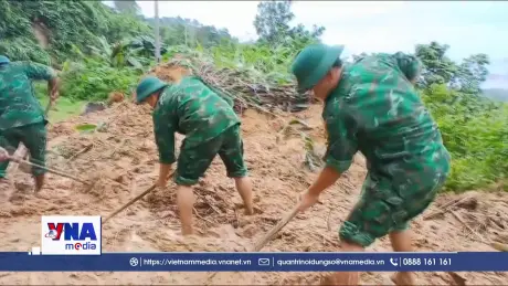 Quảng Trị huy động lực lượng xử lý các điểm sạt lở