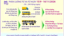 Từ 15/9/2026: Hà Nội phân luồng giao thông phục vụ thi công trạm cân tải trọng xe phía Bắc cầu Thăng Long (giai đoạn 2)