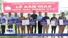 Bàn giao nhà Đại đoàn kết trong chương trình Tết Quân dân 2026