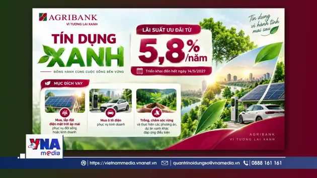 3.000 tỷ đồng tín dụng xanh cho khách hàng cá nhân