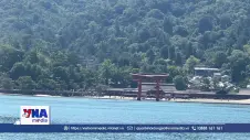 Ngôi đền nổi trên mặt biển ở tỉnh Hiroshima, Nhật Bản