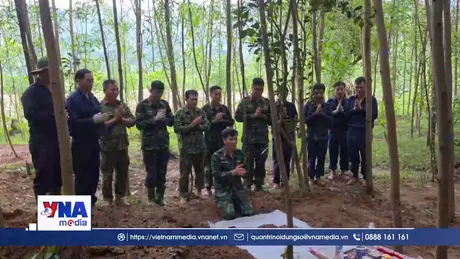 Quy tập thêm một hài cốt liệt sĩ tại bản Bãi Dinh, Quảng Trị
