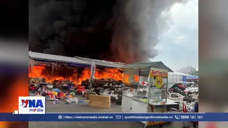 Cháy chợ Kim Sơn, Quảng Ninh: Không có thiệt hại về người