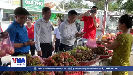 “Chợ 4.0” - Làn gió mới trong giao thương ở vùng quê Vĩnh Long