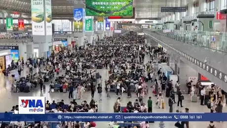 Số lượng hành khách đi tàu tại Trung Quốc đạt mức cao kỷ lục