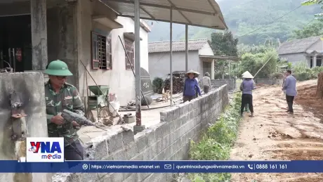 Lào Cai tăng tốc thi công làm đường giao thông nông thôn