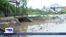 Mưa lớn gây gián đoạn thi công một số công trình trọng điểm tại Hưng Yên