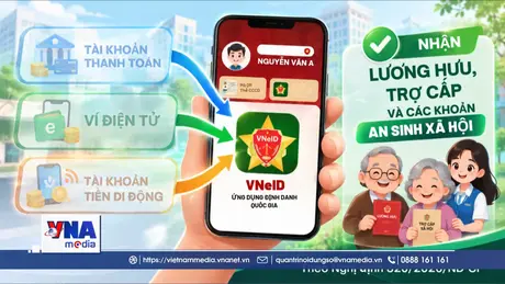 Quyền lợi quan trọng trên VNeID: Tích hợp tài khoản ngân hàng