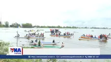 An Giang: Độc đáo đua xuồng và bắt vịt mùa nước nổi