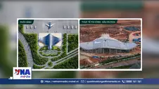Nhà ga VIP 'cá đại bàng biển' cơ bản hoàn thiện mái