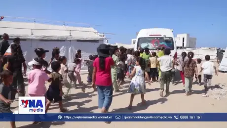 “Xe buýt Ước mơ” mang tuổi thơ trở lại với trẻ em Gaza