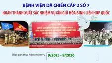 Bệnh viện Dã chiến cấp 2 số 7 hoàn thành xuất sắc nhiệm vụ gìn giữ hòa bình Liên hợp quốc