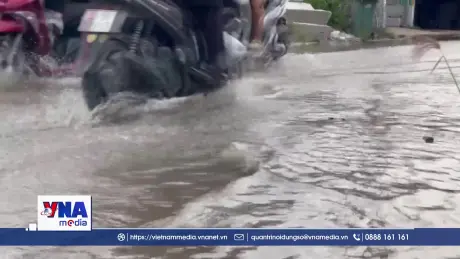TP. Hồ Chí Minh ngập cục bộ một số tuyến đường dù nhiều nơi không mưa