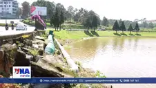 Thi công sửa chữa kè chống sạt lở cho hồ Xuân Hương Đà Lạt