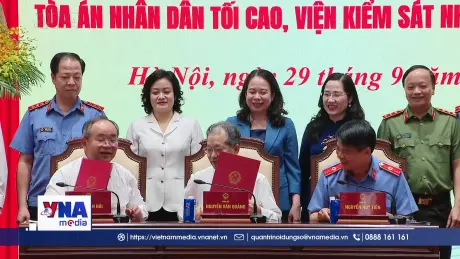Lễ ký Quy chế phối hợp giữa Văn phòng Chủ tịch nước và Tòa án nhân dân tối cao, Viện Kiểm sát nhân dân tối cao