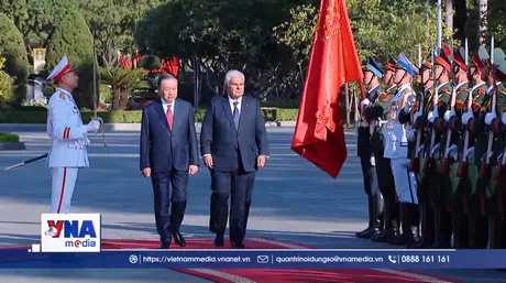 Lễ đón Tổng thống Cộng hòa Panama thăm chính thức Việt Nam