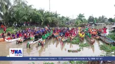 Rộn ràng không khí Lễ Sen Dolta tại Giải đua ghe Ngo mini của đồng bào Khmer