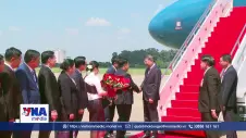 Thủ tướng Lê Minh Hưng bắt đầu thăm chính thức CHDCND Lào