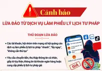 Cảnh báo lừa đảo từ dịch vụ làm phiếu lý lịch tư pháp