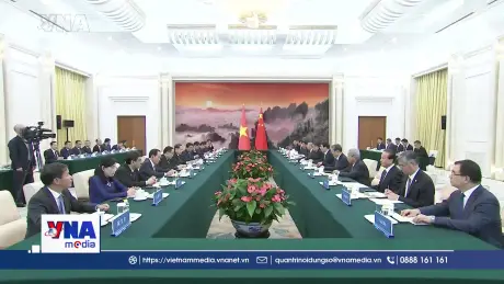 Chủ tịch Quốc hội Trần Thanh Mẫn hội kiến Chủ tịch Chính hiệp Toàn quốc Trung Quốc Vương Hộ Ninh