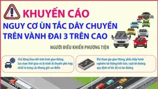 Khuyến cáo nguy cơ ùn tắc dây chuyền trên Vành đai 3 trên cao