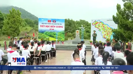Lan tỏa tình yêu đất nước với tiết học biên cương