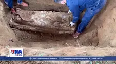 Tìm kiếm, cất bốc được 2 hài cốt liệt sĩ tại Lào