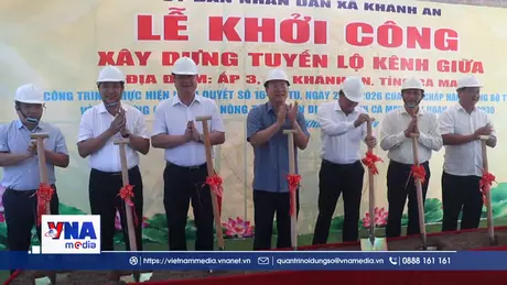 Cà Mau đồng loạt khởi công 19 công trình giao thông nông thôn