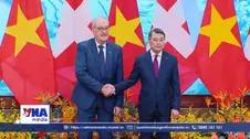 Thủ tướng Lê Minh Hưng hội kiến Tổng thống Thụy Sĩ Guy Parmelin