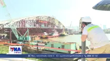 Nhịp chính cầu đi bộ qua sông Sài Gòn được hợp long