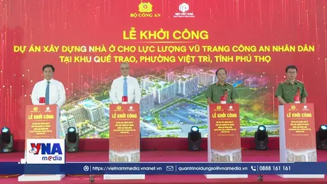 Phú Thọ khởi công xây dựng dự án nhà ở cho lực lượng Công an Nhân Dân