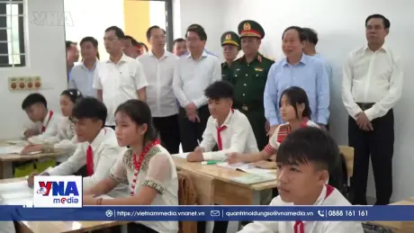 Đẩy nhanh tiến độ xây dựng trường nội trú vùng biên Nghệ An