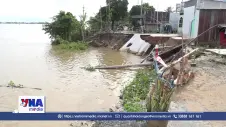 Người dân các xã đảo sông Tiền lo sạt lở mùa mưa lũ