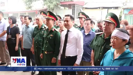 Truy điệu, an táng hài cốt liệt sĩ Lê Tước sau gần 80 năm tìm kiếm