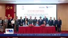 Ký hợp đồng Cung cấp thiết bị cơ điện cho Dự án Thủy điện tích năng đầu tiên của Việt Nam