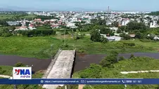 Bất cập thi công khiến cầu qua sông Bàu Giang dang dở nhiều năm