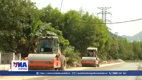 Đẩy nhanh tiến độ thi công Đường tỉnh 291 kết nối với Quảng Ninh