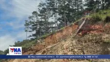 Gấp rút khắc phục bờ taluy nguy cơ sạt lở trên đèo Prenn - Đà Lạt