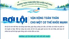 Bơi lội - vận động toàn thân cho một cơ thể khỏe mạnh